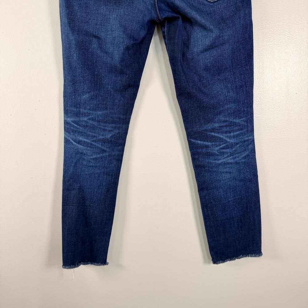 AG ED Denim The Prima Crop Jeans Cigarette Mid Rise Medium Wash Blue Size 26 - Picture 8 of 11